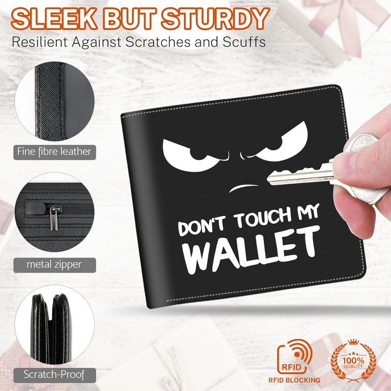 Mindow Boys Wallet for Kids, Teen Boy Baseball Wallets 9-12 8-10 8-12, Cool Novelty Leather Bifold Rfid Blocking Purse Coin Pocket Zipper Id Window for Children Men Male Youth Guys Birthday Christmas Gifts - Image 4